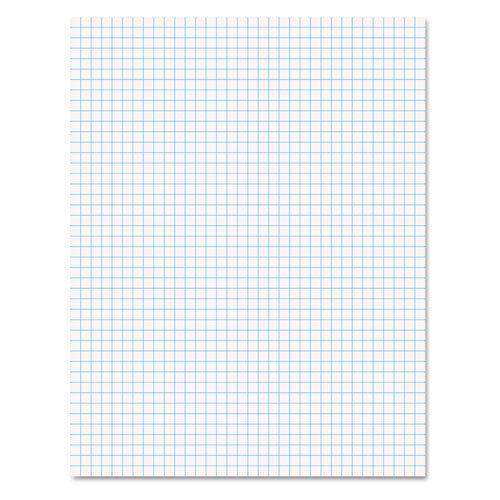 15lb Quadrille Pad w/4 Squares/Inch, Letter, White, 1 50-Sheet Pad/Pack