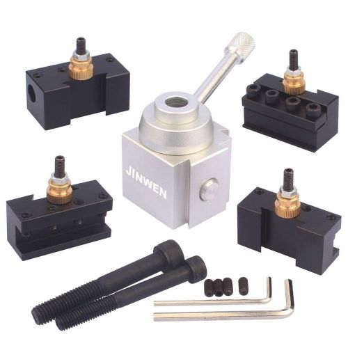 Jinwen Tooling Package Mini Lathe Quick Change Tool Post &amp; Holders Multifid T...