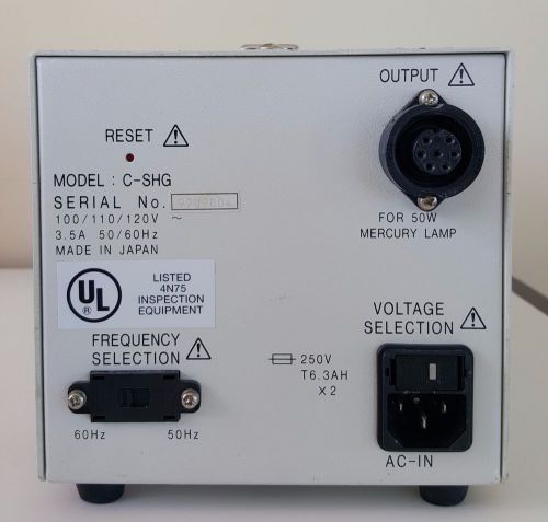 Nikon Eclipse TS100 Microscope 50W Mercury Power Supply MFE35320