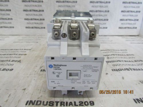 WESTINGHOUSE MOTOR CONTROL A201K3CA SIZE 3 90 A MOD J NEW