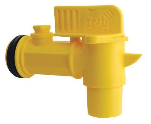 JDFT Plastic Manual Handle Jumbo Drum Faucet, Fits 2&#034; Drum Openings