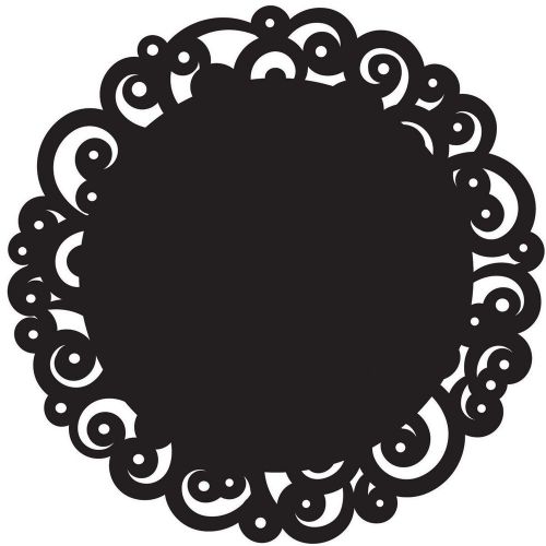 Wilton 12 &#034; Doily Swirl Black Decoration Cakes Cupcakes Plate Decorating 6 Pack