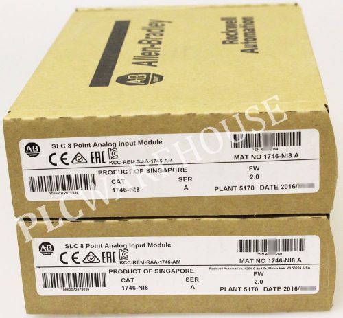 2016 NEW SEALED Allen Bradley 1746-NI8 SLC 500 2015 Analog Input Module 1746NI8