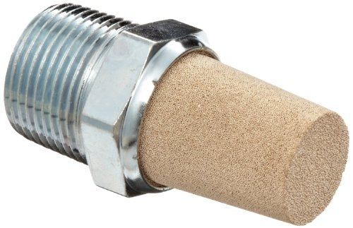 Parker em12 em series sintered bronze muffler/filter, 1/8&#034; npt male, 7/16&#034; hex for sale