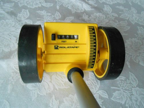 Measuring Wheel, RT Series Dual, Aluminum, Yellow, Rolatape, RT204