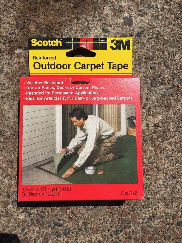 NEW Scotch Outdoor Carpet Tape by 3m 1 3/8&#034; X 40&#039; for concrete or patios