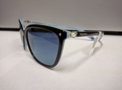 Authentic TIFFANY &amp; Co TF4105HB 81939S SUNGLASSES 8193/9S Black / Blue