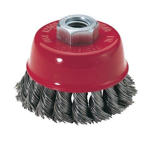 STEELEX PLUS Steelex Plus D2297 3-Inch Knotted Cup Brush, 14mm by 2.0 mm