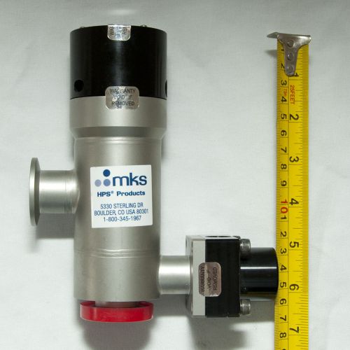 MKS HPS L2-25-AK-225-CNVNH 2-Stage Pneumatic Angled Valve / Appears New