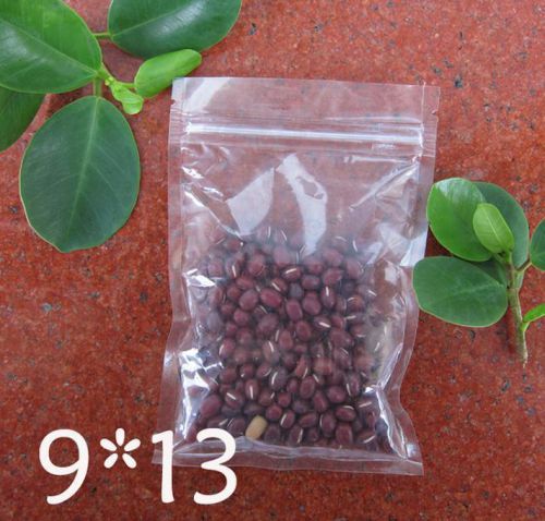9x13cm transparent plastic self-sealing ml bag/packing/storage/zip lock 100pcs for sale