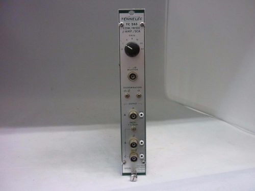 TENNELEC NIM computer module model # TC 265 Low/Wide B AMP./SCA