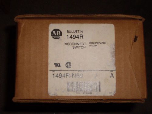 Allen Bradley , 1494R-N60 Varible Depth Door Mounted Disconnect switch , (B4R)