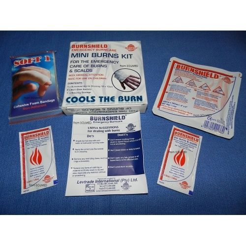 Burnshield Complete Mini Burn Kit With 4x4 Dressing, Packets &amp; Securing Bandage