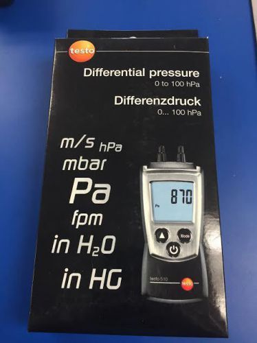 TESTO 510 DIFFERENTIAL PRESSURE MANOMETER