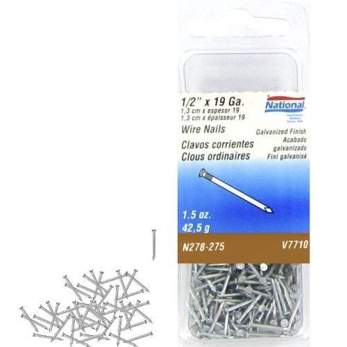 National Hardware V7710 1/2&#034; x 19 Ga. Wire Nails in Galvanized