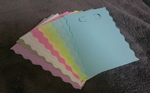 NEW Handmade Earring jewelry display card, 3x4 inch 30 pcs, pastel edged