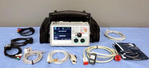 ZOLL E Series 12 Lead ECG SpO2 NIBP etCO2 Pacing AED Capnostat 5 or LoFlo