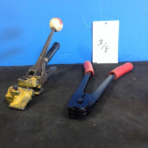 Manuel tensioner / manual sealer 3/8&#039;&#039; (used) strapping tools lot for sale