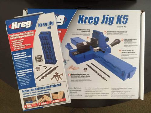 Kreg k5 pocket hole jig + kreg jig hd for sale