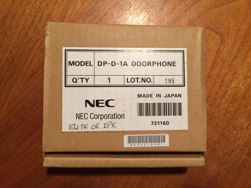 NEC DP-D-1A Door Phone Stock # 721160 - New in Original Box.