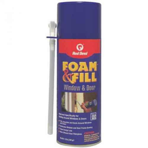 FoamandFill WindowandDoor 12 Oz Red Devil, Inc. Glues and Adhesives 0914