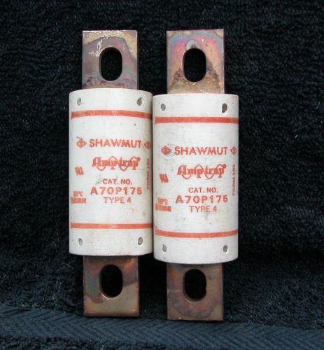 A70P175 Gould Shawmut semi fuse lot of 2