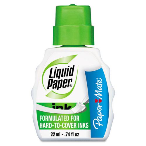 &#034;liquid paper pen &amp; ink correction fluid, 22 ml bottle, white&#034; for sale