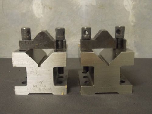2&#034; x 2-3/8&#034; x 2-3/8&#034; Hardened Steel V-Block Pair Unbranded/Generic
