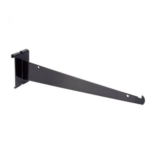 BLACK 12&#034; GRIDWALL SHELF BRACKET 16 pcs