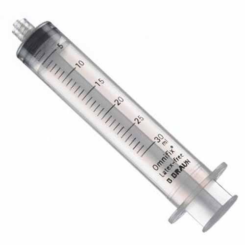 30ml Syringe Sterile Luer Lock 3 Part BD or Braun   5 Pack