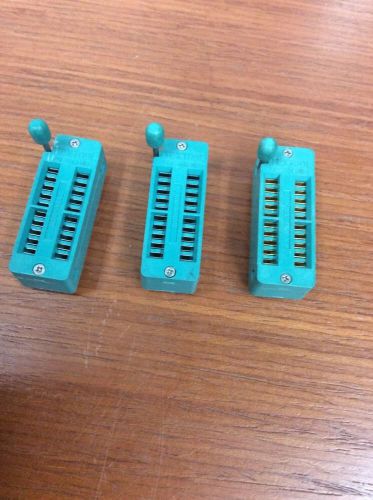 220-3342 TEXTOOL 3M 20-PIN ZIF SOCKET GREEN GOLD INSERTS   (3019)