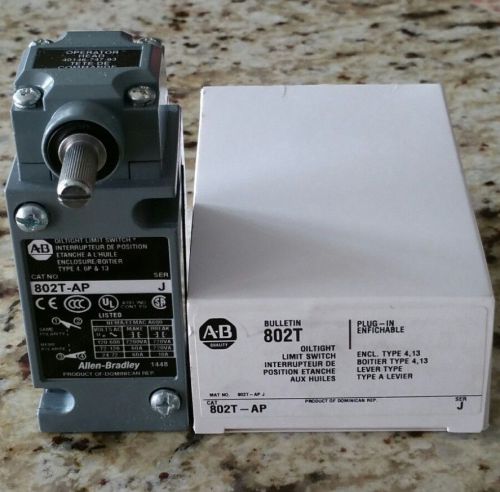 Allen Bradley 802T-AP  Plug-in Oiltight Limit Switch Series J  **NIB**