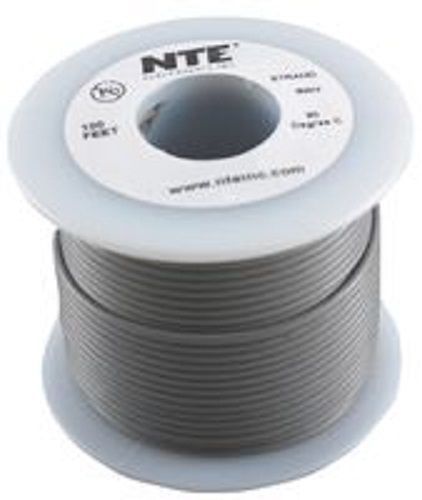 NTE WA08-08-100 Hook Up Wire Automotive Type 8 Gauge Stranded 100 FT GRAY