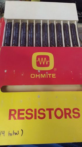 7X OHMITE 1717 BROWN DEVIL RESISTOR VITREOUS ENAMELED 40 OHMS 12W 5%