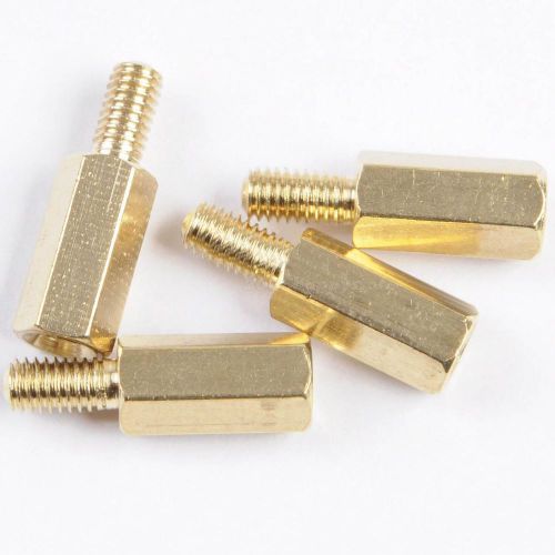 5 Pcs M3 Male 6mm x M3 Female 10mm M3 10+6 Brass Standoff Spacer New HYSG