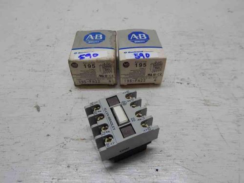 New! Allen Bradley 195-FA22 Add-On Contact Block