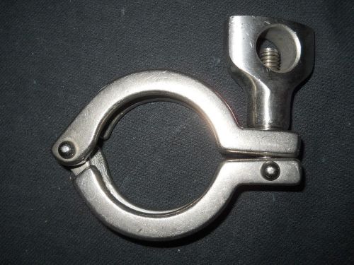Aldrich/tri-clover 304 stainless steel 1-1/2&#034; single hinge sanitary clamp for sale