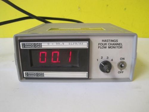 Teledyne Hastings Four Channel Flowmeter Monitor Model PR-4A 30 Day Guarantee