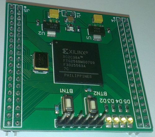 COOLRUNNER-2 XILINX CPLD MODULE. Development board XM2C2. CoolRunner-II