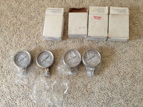 De-mar and associates 2 1/2 silicone filled 30hg to 300 psi ammonia gauge for sale