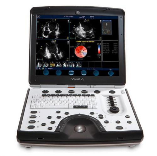 2011 ge vivid q portable cardiac ultrasound with m4s-rs &amp; 6t-rs probes. loaded! for sale