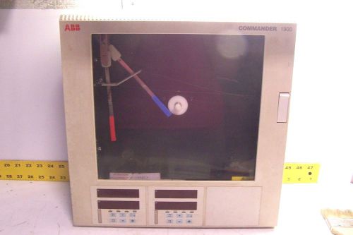 Abb commander 1900 c1922ra001100000std circular chart recorder dual digital for sale