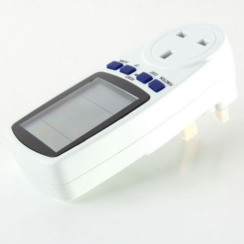 Uk plug energy meter watt volt voltage electricity monitor analyzer power fe for sale
