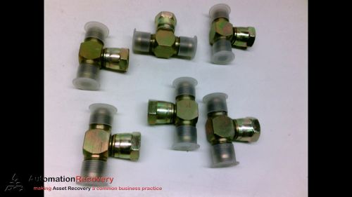 HYDRA FLEX 6600-8-8-8 - PACK OF 6 - BRANCH TEE HYDRAULIC ADAPTOR, MALE, NEW*