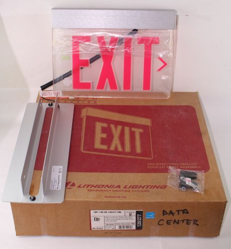 Lithonia Lighting Edge-Lit Emergency Exit Sign LRP-1-RC-RA-120/277-PNL NIB