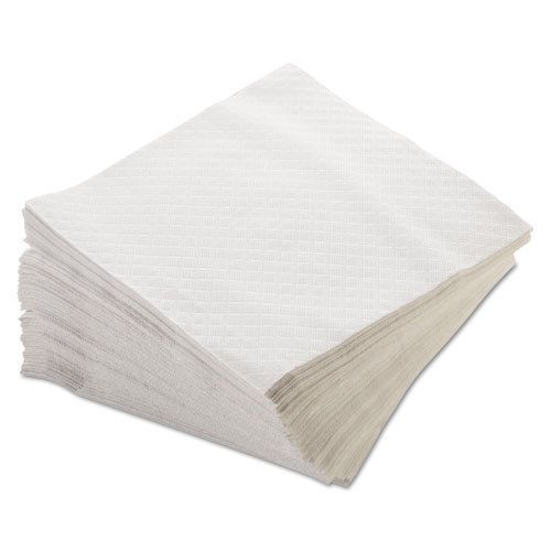 Dinner Napkins, 1-Ply, 17 x 17, White, 250/Pack, 16 Packs/Carton 16250