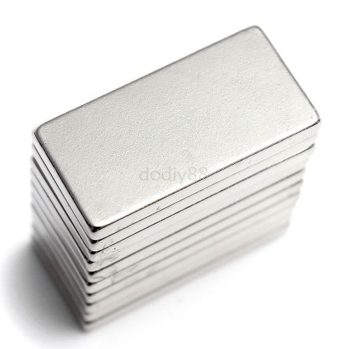 Hot 10pcs super strong block fridge magnets rare earth neodymium 20x10x2mm n35 for sale