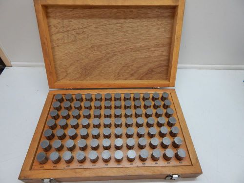 Meyer pin gage set m6 - minus .833 to .916 in wood case machinist inspection for sale