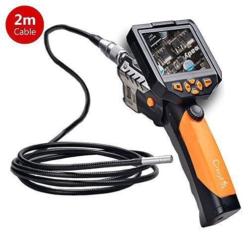 Waterproof Endoscope, CrazyFire® 2M/6.56ft Length Handheld Digital Endoscope Ins