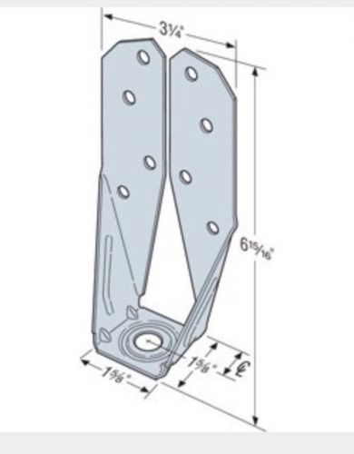 20 Pcs Simpson Strong Tie DTT2Z Deck Post Connector with 1-1/2&#034; SDS Screws